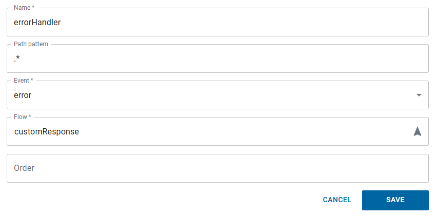 Error handler definition