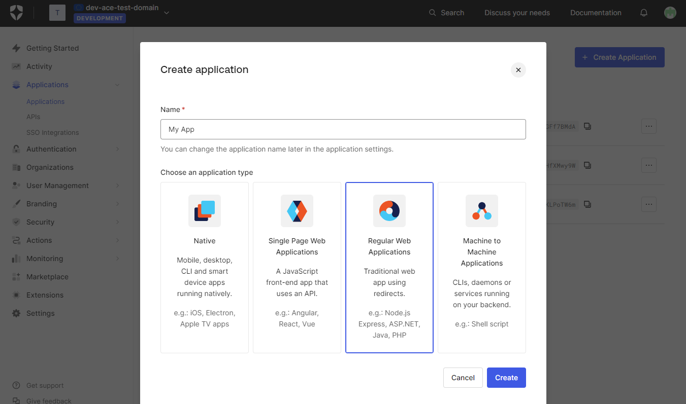 Create the application