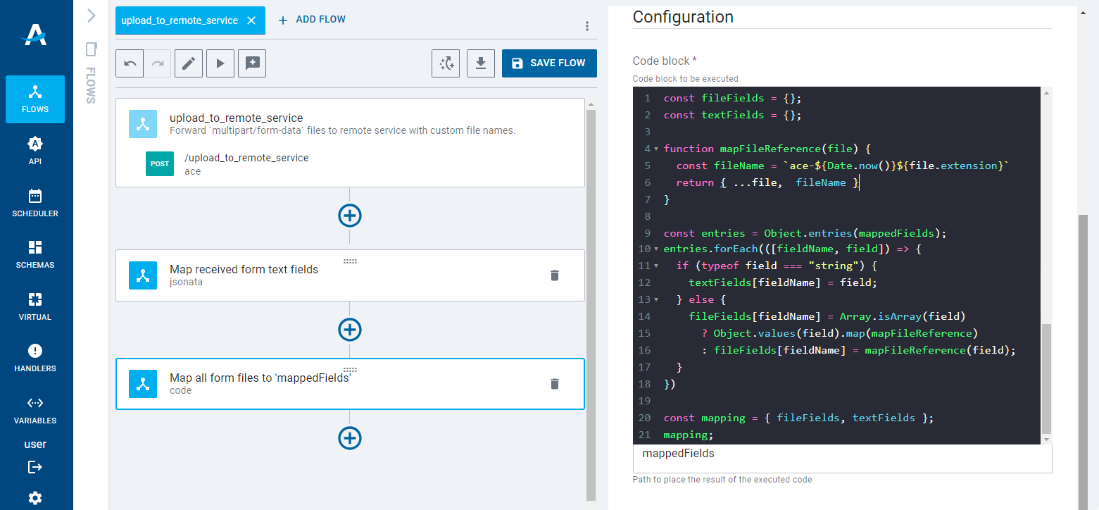 Separating file references and text fields